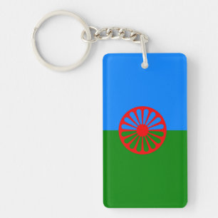 Offizielle Romany-Sinti und Romaflagge Schlüsselanhänger