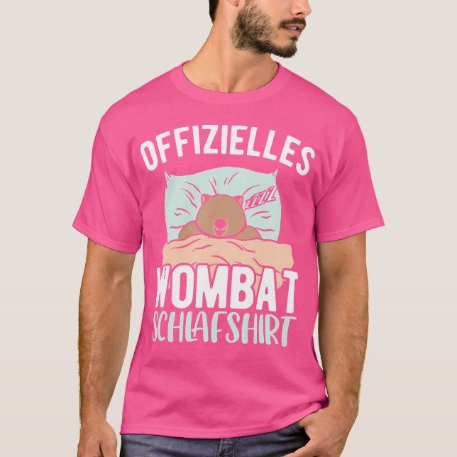Offizielle Schlafwombat T-Shirt (Vorderseite)