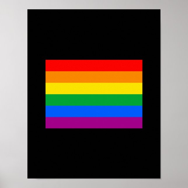 OFFIZIELLE SCHWULE PRIDE-FLAGGE POSTER (Vorne)