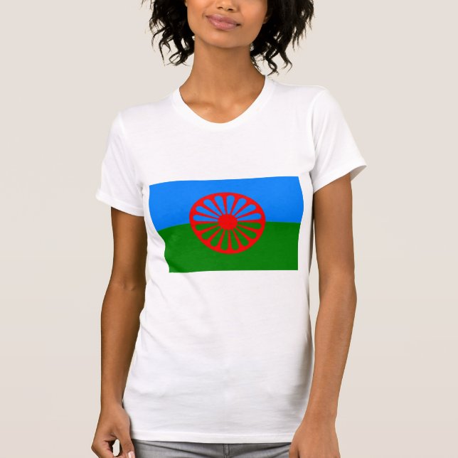 Offizielle Sinti und Roma-Flagge T-Shirt (Vorderseite)