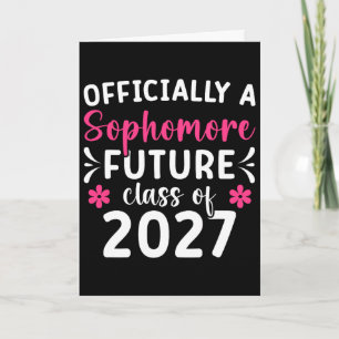 Offizielle Sophomore-Klasse von 2027 Erster Tag de Karte