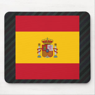 Offizielle Spanien-Flagge auf Streifen Mousepad