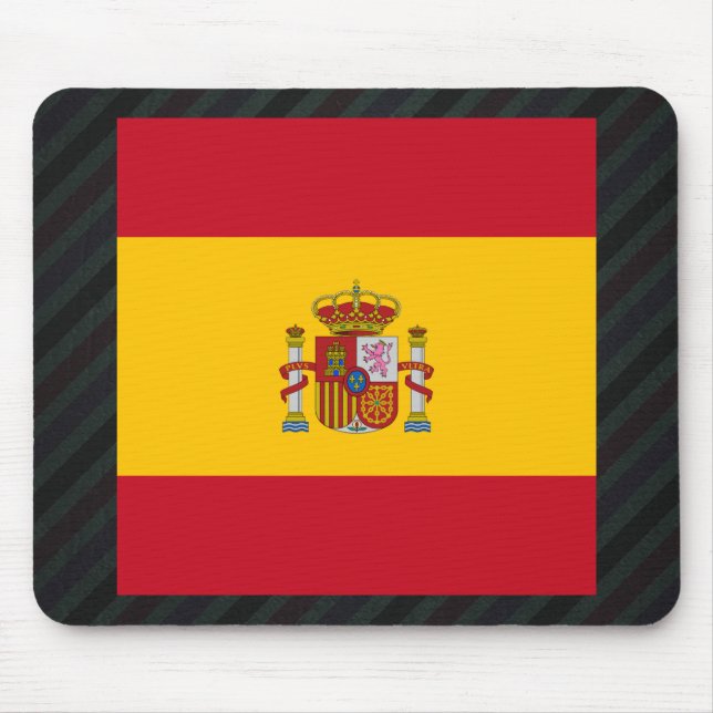 Offizielle Spanien-Flagge auf Streifen Mousepad (Vorne)