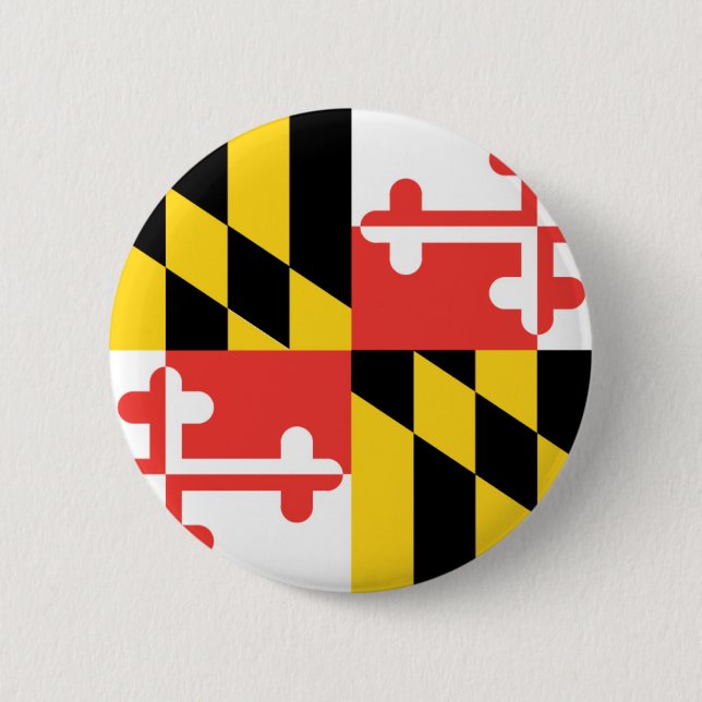 Offizielle Staats-Flagge Marylands Button (Vorderseite)