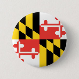 Offizielle Staats-Flagge Marylands Button