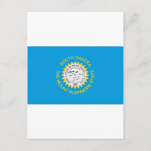 Offizielle Staatsflagge in Süddakota Postkarte