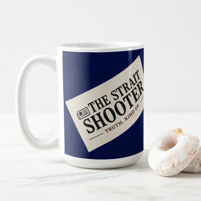 Offizielle Strait Shooter Nachrichten  Kaffeetasse (Mit Donut)