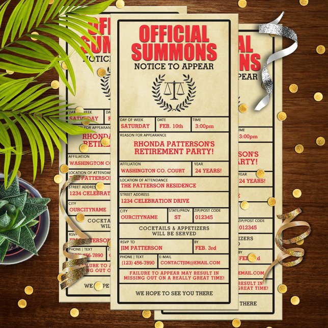 Offizielle Summonen-Party Einladungen für das Ruhe (Von Creator hochgeladen)