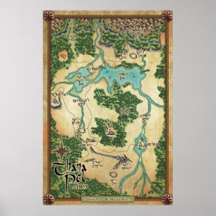 Offizielle Thana Pel Map (Legende des Winterking) Poster