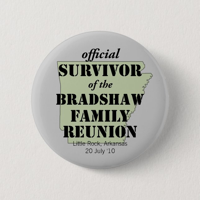 Offizielle Überlebende von Wiedersehen (grün) Button (Vorderseite)