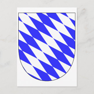 Offizielle Wappen Bayern Symbol Deutschland Postkarte