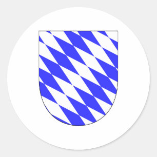 Offizielle Wappen Bayern Symbol Deutschland Runder Aufkleber