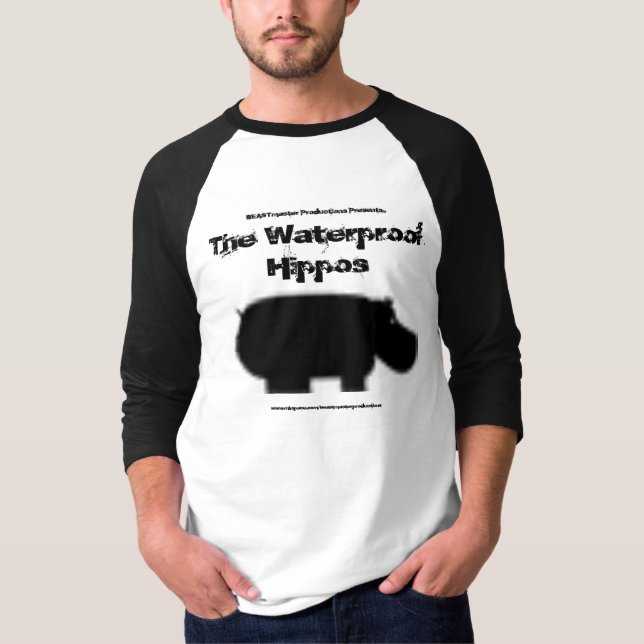 Offizielle wasserdichte Flusspferd-langes T-Shirt (Vorderseite)