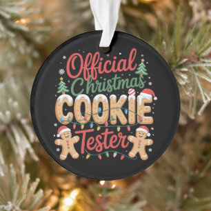Offizielle Weihnachtsplätzchen Tester Crew Backt X Ornament