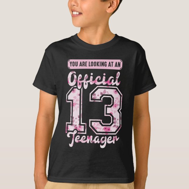 Offiziellen 13 Teenager, 13. T-Shirt (Vorderseite)