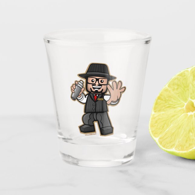 Offiziellen 1 Zoll Richard Shot Glass! #3inchRicha Schnapsglas (Vorderseite)