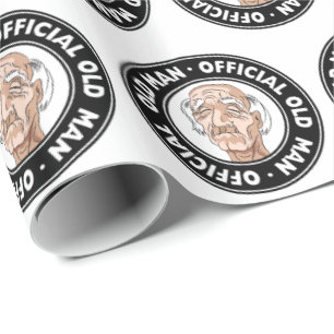 Offizieller alter Mann Geschenkpapier