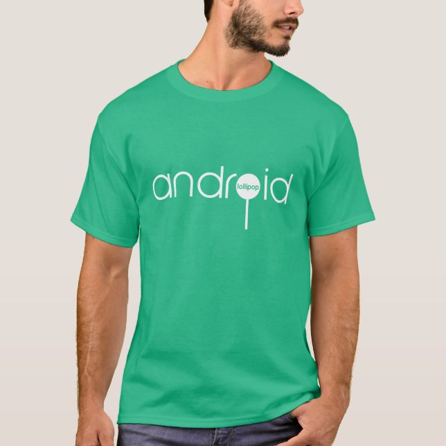Offizieller androider Lutscher T-Shirt (Vorderseite)