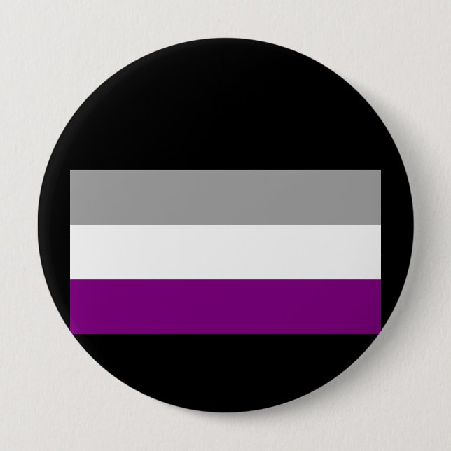 OFFIZIELLER ASEXUELLER FLAG BUTTON (Vorderseite)