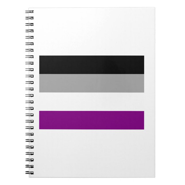 OFFIZIELLER ASEXUELLER FLAG NOTIZBLOCK (Vorderseite)