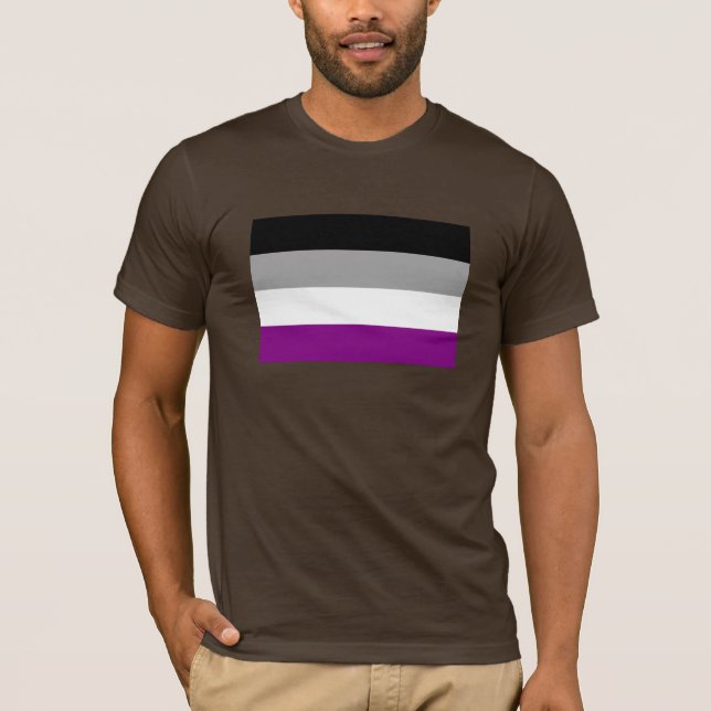 OFFIZIELLER ASEXUELLER FLAG T-Shirt (Vorderseite)