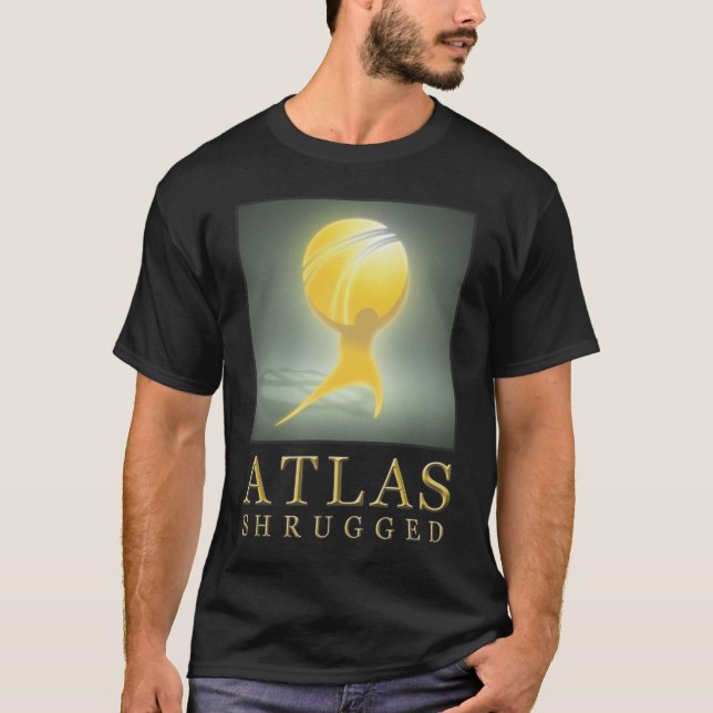 Offizieller Atlas zuckte Film-Ikonen-Schwarzes T T-Shirt (Vorderseite)
