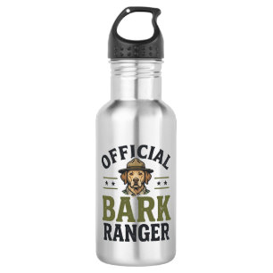 Offizieller Bark Ranger Hund Vintage Grafik_1 Edelstahlflasche