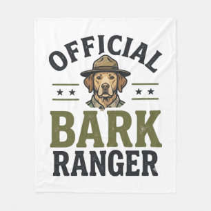 Offizieller Bark Ranger Hund Vintage Grafik_1 Fleecedecke
