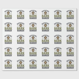 Offizieller Bark Ranger Hund Vintage Grafik_1 Geschenkpapier