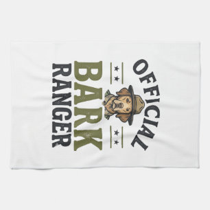 Offizieller Bark Ranger Hund Vintage Grafik_1 Geschirrtuch