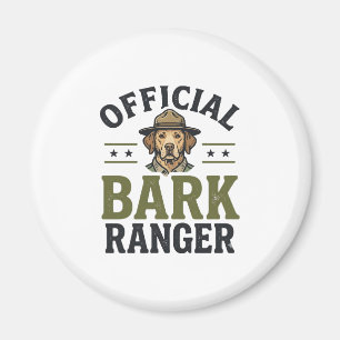 Offizieller Bark Ranger Hund Vintage Grafik_1 Magnet