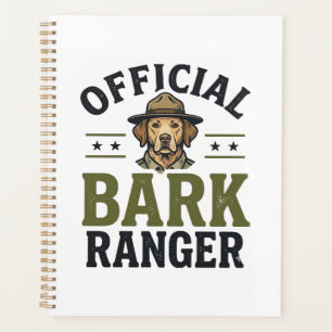 Offizieller Bark Ranger Hund Vintage Grafik_1 Planer