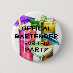 Offizieller Barkeeper für dieses Party Button