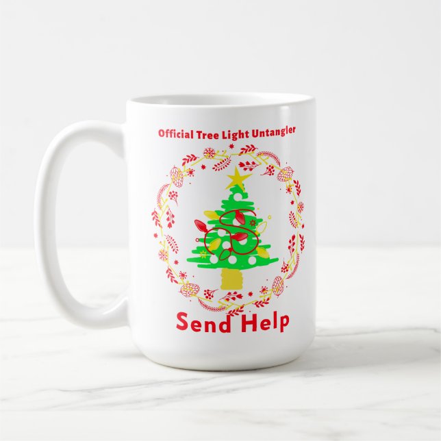 Offizieller Baumhellentänger - Hilfe senden Kaffeetasse (Links)