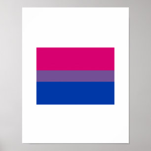 OFFIZIELLER BISEXUELLER PRIDE FLAG POSTER