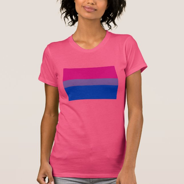 OFFIZIELLER BISEXUELLER PRIDE FLAG T-Shirt (Vorderseite)