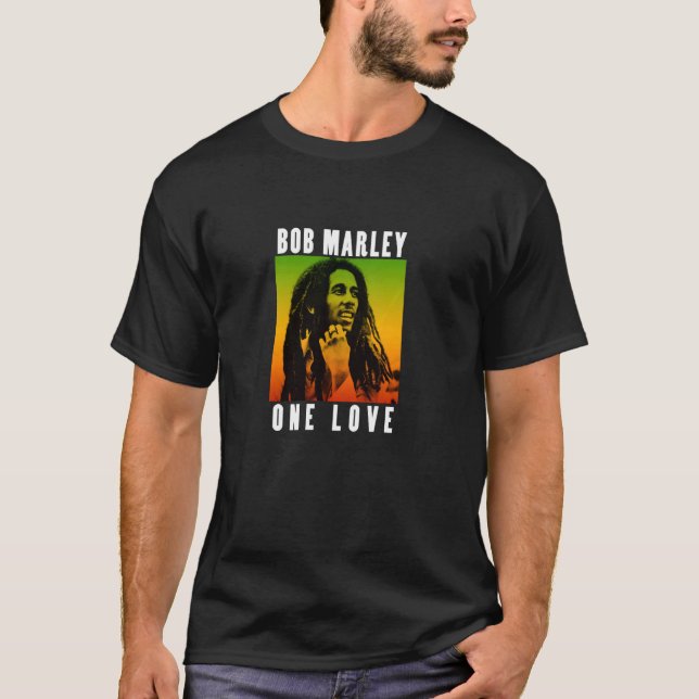 Offizieller Bob Marley One Liebe Gradient T-Shirt (Vorderseite)