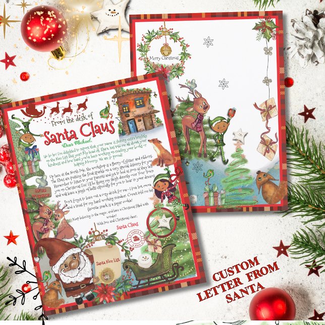 Offizieller Brief von Santa Claus | Traditionelles (Official Letter from Santa Claus  Traditional Red)