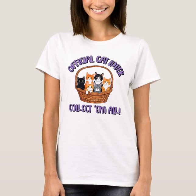 Offizieller Cat Lover - Sammlung "Em All T-Shirt (Vorderseite)