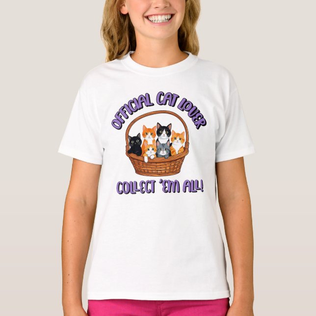 Offizieller Cat Lover - Sammlung "Em All T-Shirt (Vorderseite)
