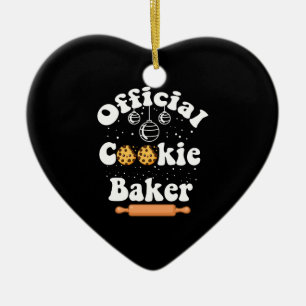 Offizieller Cookie-Bäcker Weihnachten für Cookie-L Keramik Ornament