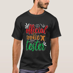 Offizieller Cookie-Tester-Hässlicher-Weihnachtsman T-Shirt