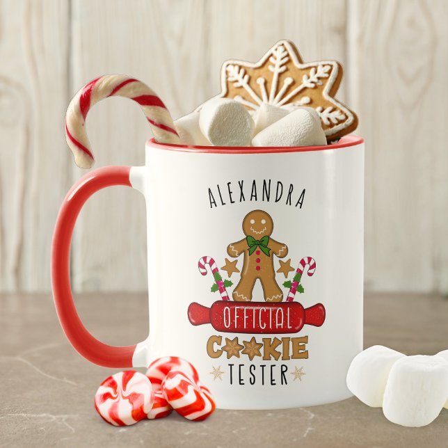 Offizieller Cookie Tester-Individuelle Name Tasse (The perfect mug for cookie lovers!)