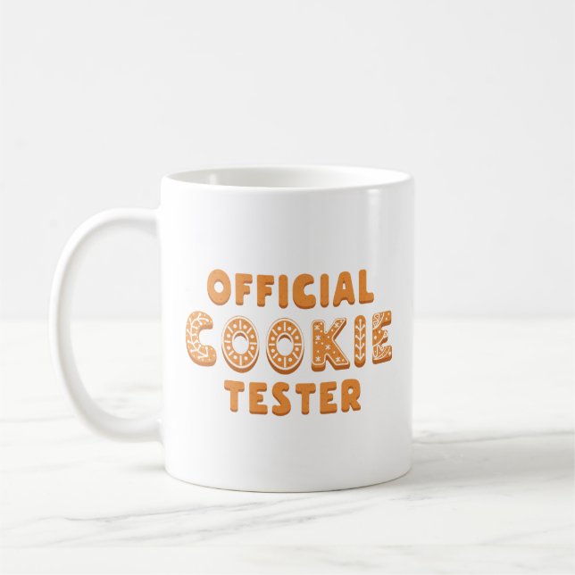 Offizieller Cookie Tester Kaffeetasse (Links)