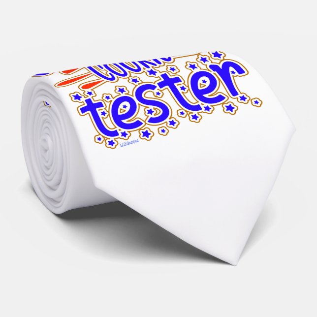 OFFIZIELLER COOKIE TESTER lustiger Cookie Party Ge Krawatte (Gerollt)