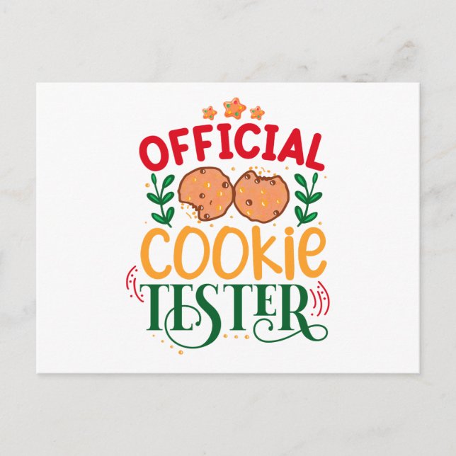 Offizieller Cookie Tester Postkarte (Vorderseite)