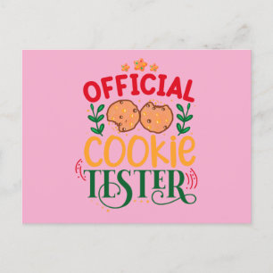 Offizieller Cookie Tester Postkarte