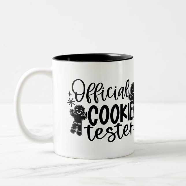 Offizieller Cookie Tester Zweifarbige Tasse (Links)