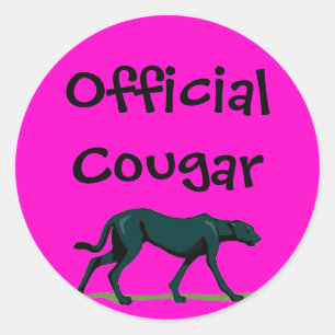 Offizieller Cougar-Sticker Runder Aufkleber