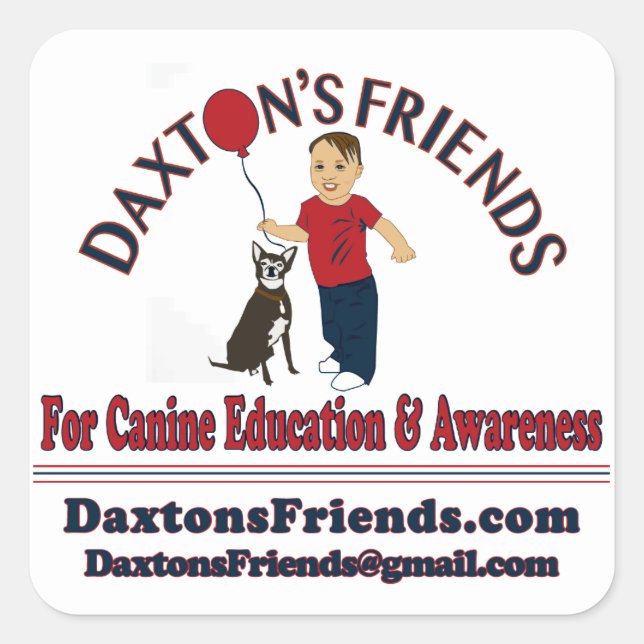 Offizieller Daxton's Friends Sticker (Vorderseite)
